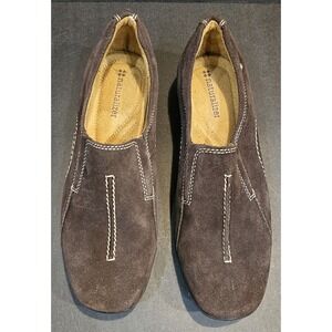 Naturalizer‎ Women 7 M Fadrina Slip On Loafer Leather Brown Walking Shoe